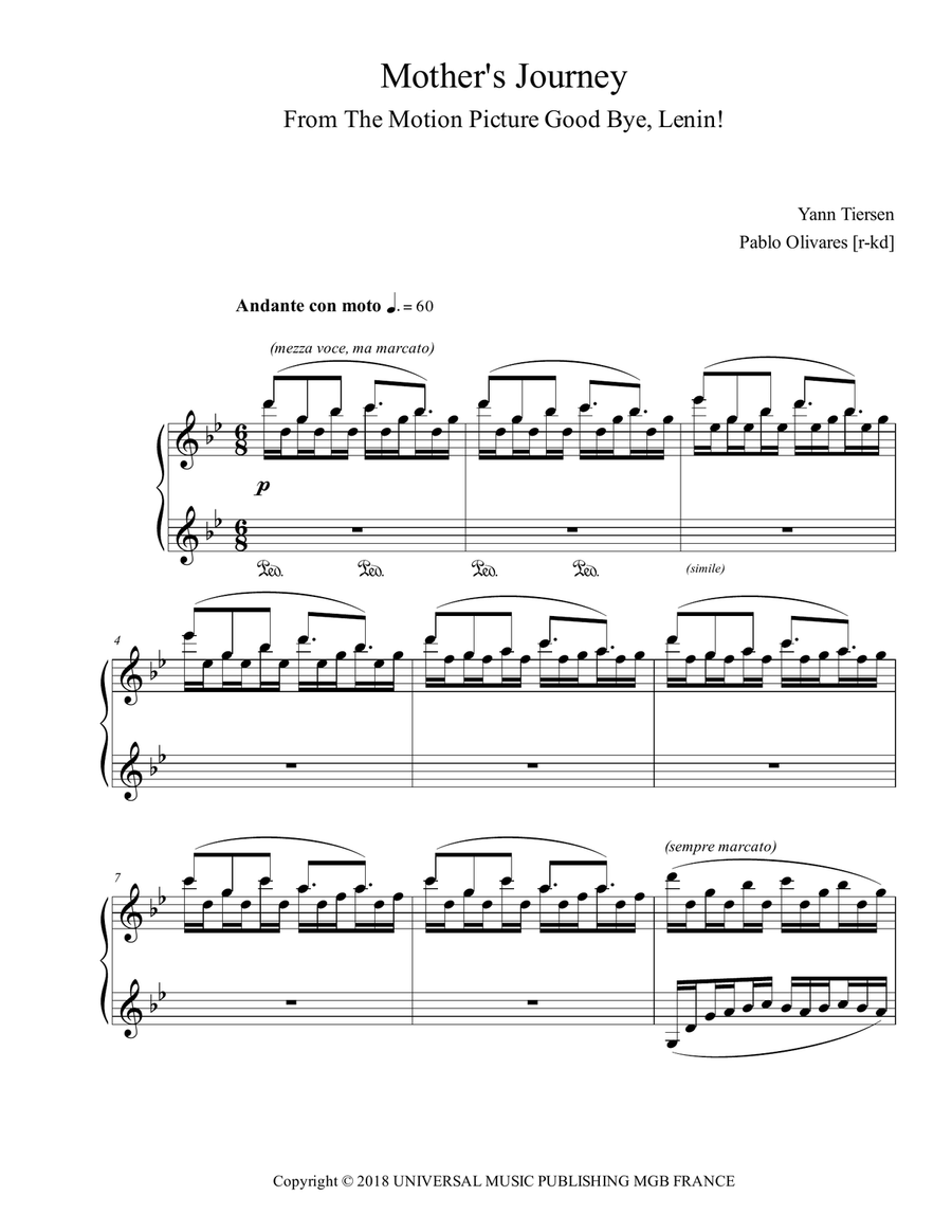 Mother's Journey Piano Solo scores gallery preview page 2