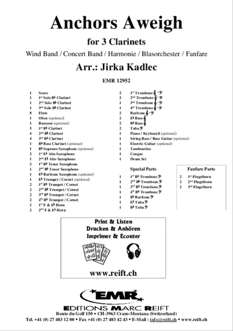 Anchors Aweigh Concert Band scores gallery preview page 2