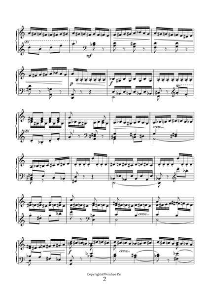 The Flight of the Bumblebee ,arrangement for piano solo