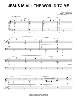 Book cover for Jesus Is All The World To Me [Jazz version] (arr. Phillip Keveren)