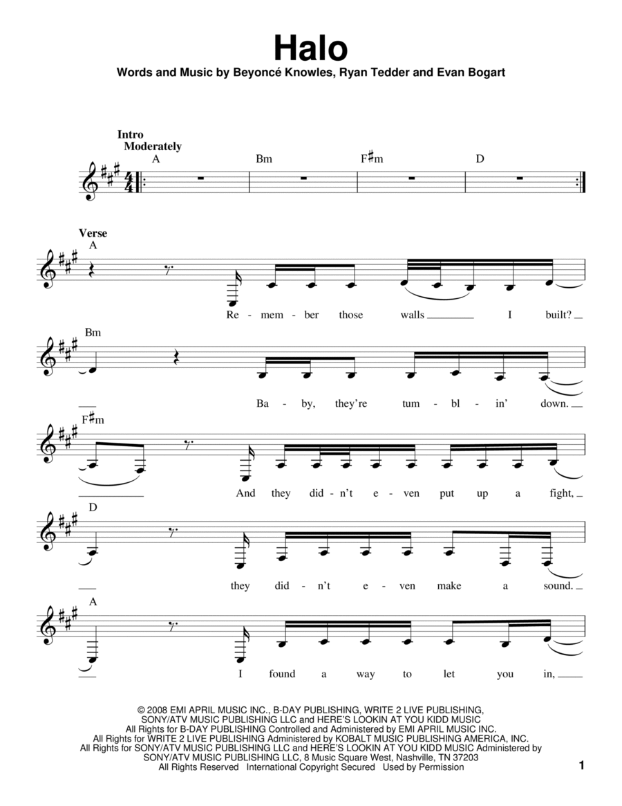 Halo Voice scores gallery preview page 1