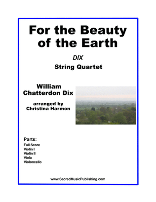 Book cover for For the Beauty of the Earth– String Quartet