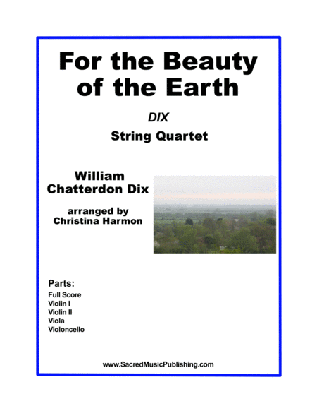 For the Beauty of the Earth– String Quartet image number null
