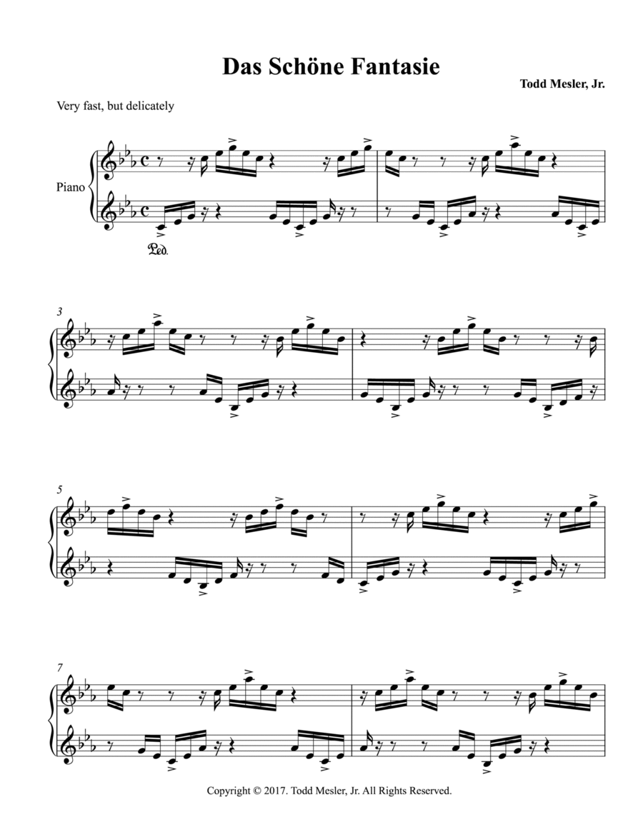 Das Schöne Fantasie Das Schöne Fantasie Piano Solo scores gallery preview page 1