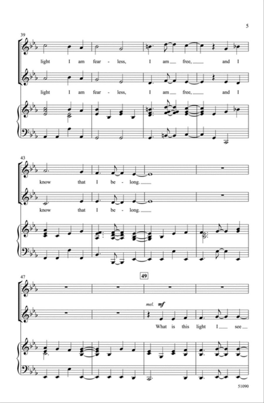 You Are Light Choir scores gallery preview page 4