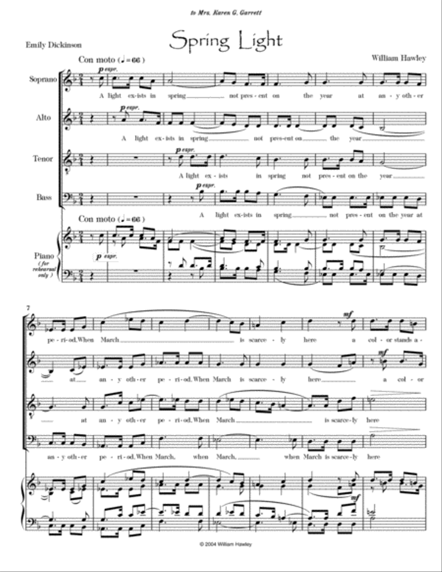 Spring Light 4-Part scores gallery preview page 3