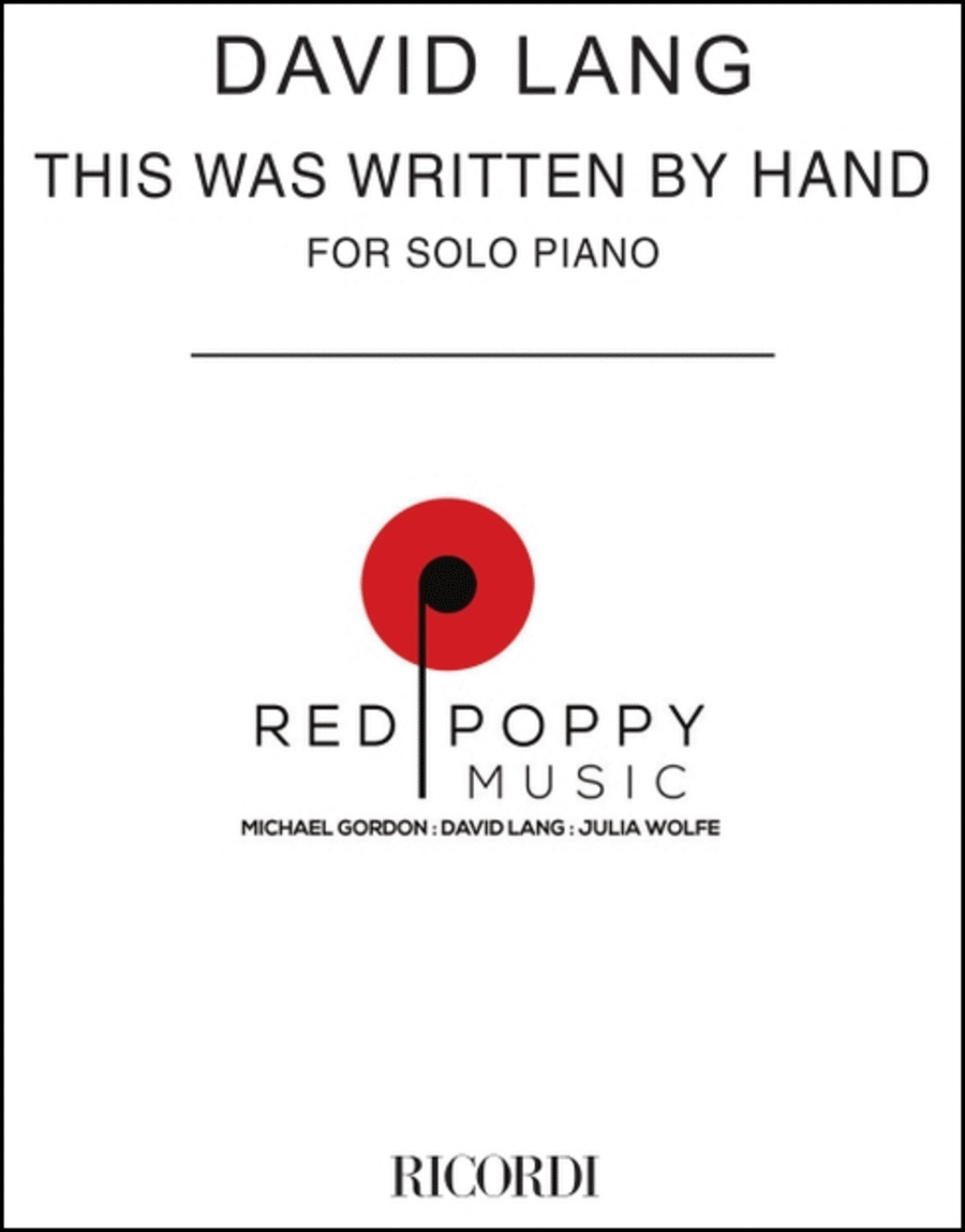 this was written by hand this was written by hand Piano Duet scores gallery preview page 1