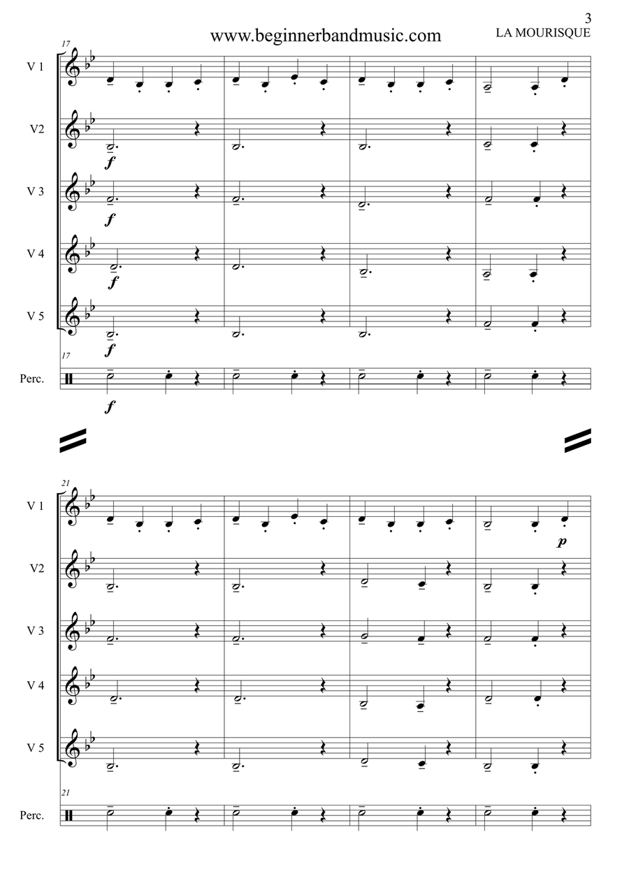La Mourisque La Mourisque Concert Band scores gallery preview page 3