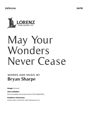 Book cover for May Your Wonders Never Cease