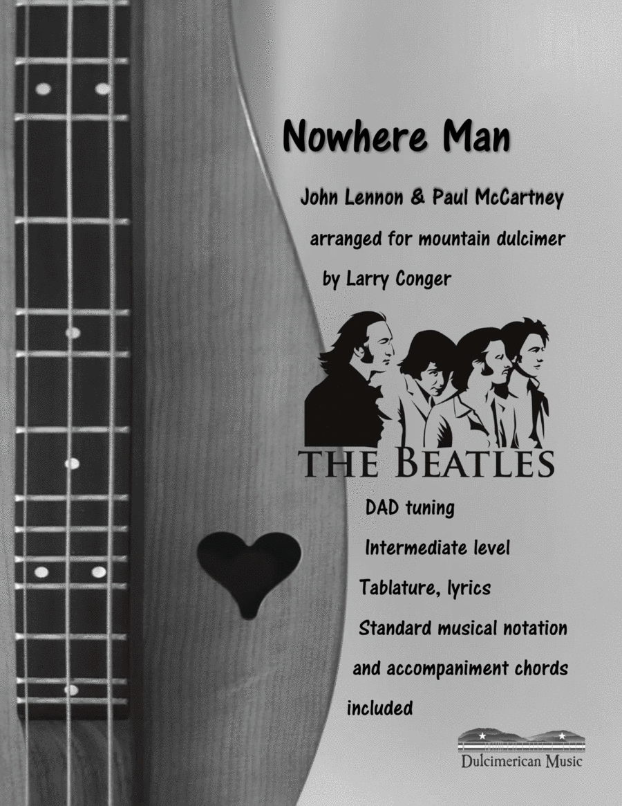 Nowhere Man Dulcimer scores gallery preview page 1