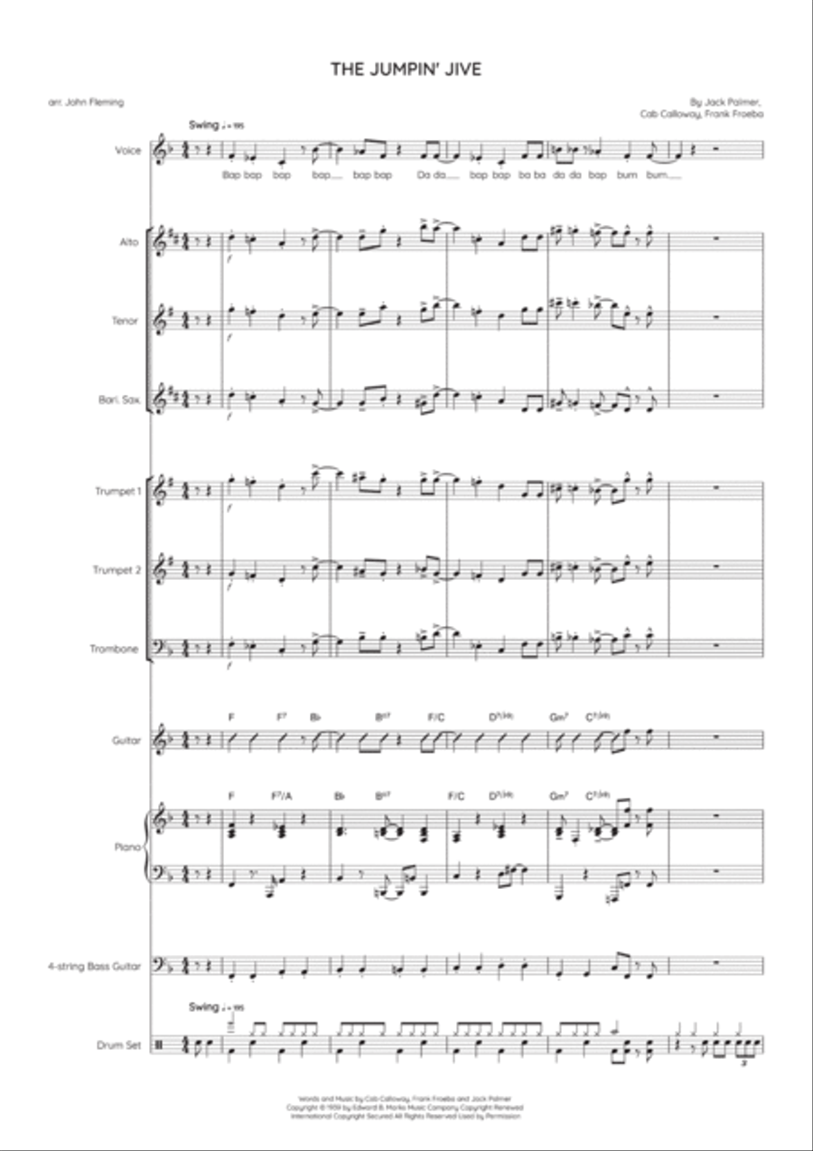 The Jumpin' Jive Jazz Ensemble scores gallery preview page 2