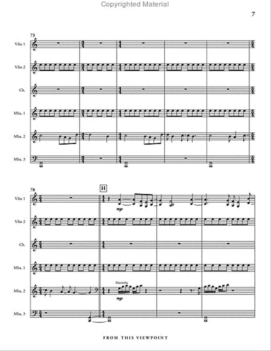 From this Viewpoint Percussion Ensemble scores gallery preview page 8
