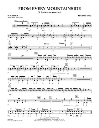 From Every Mountainside (A Salute to America) - Percussion 1