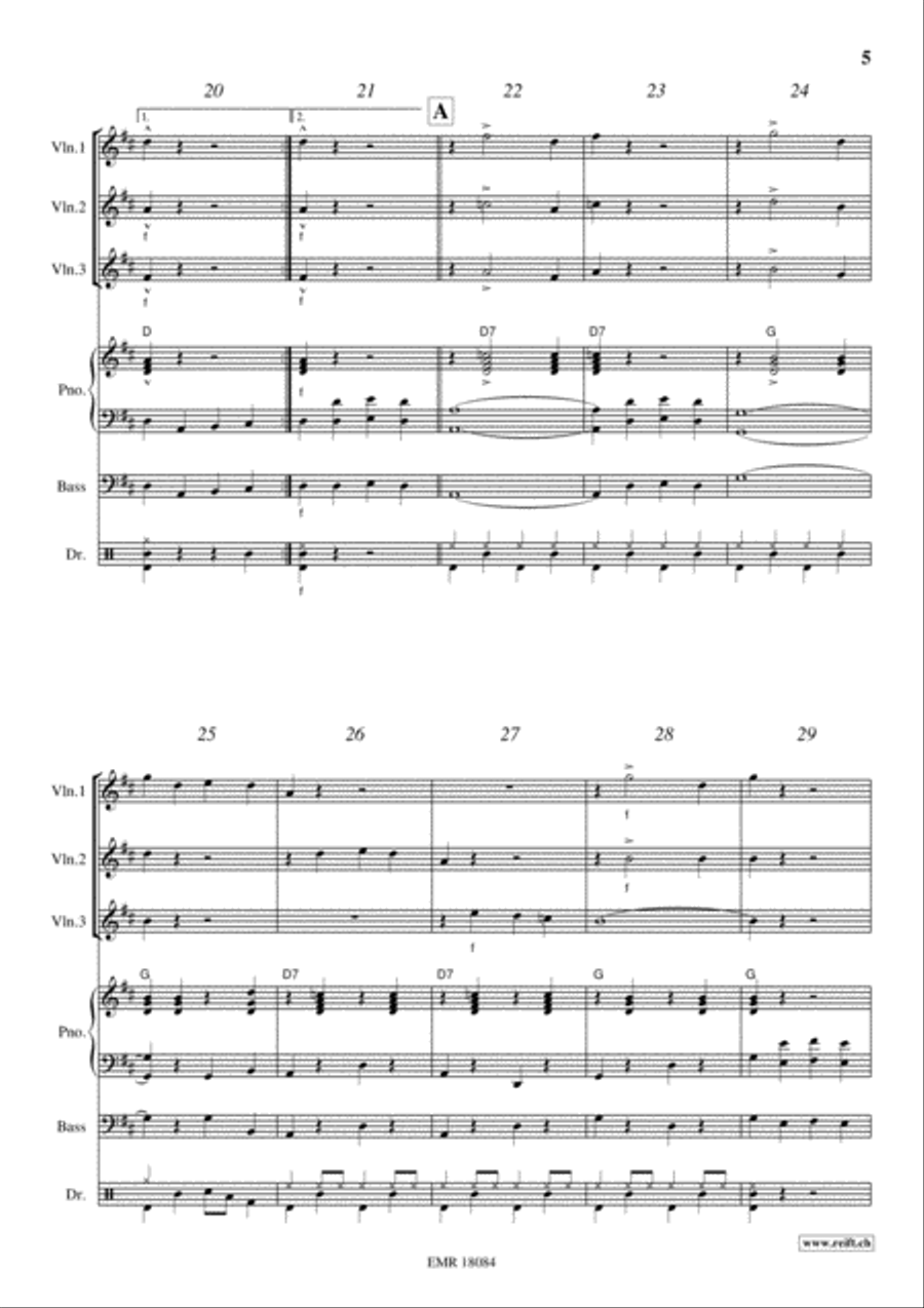 All Together Violin scores gallery preview page 5