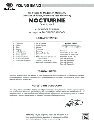 Nocturne (Opus 9, No. 2): Score