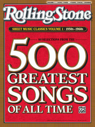 Book cover for Rolling Stone Sheet Music Classics, Volume 1