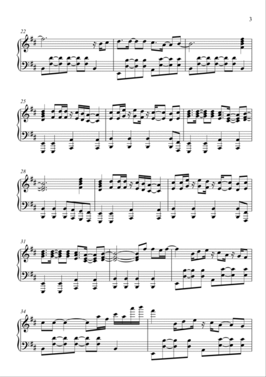 Englishman In New York Piano Solo scores gallery preview page 3