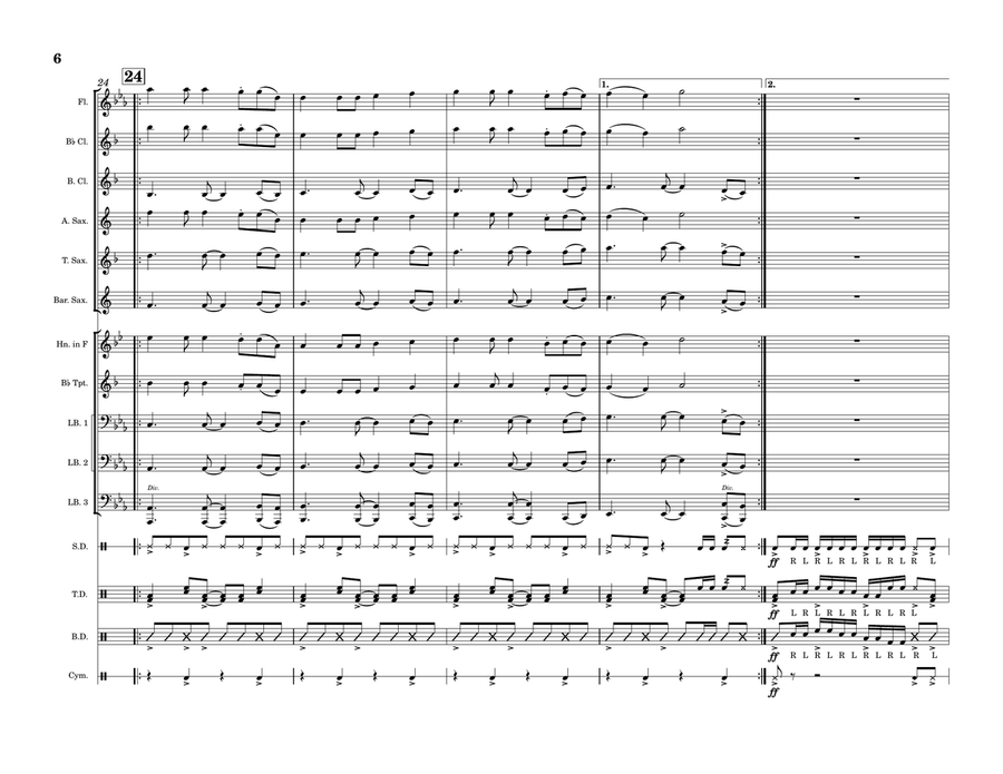 Apt. Marching Band scores gallery preview page 6