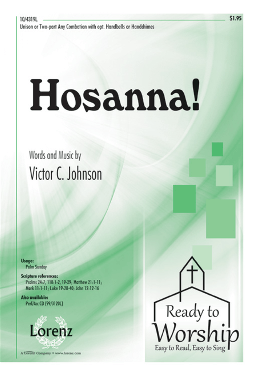 Hosanna! Unison Choir scores gallery preview page 1