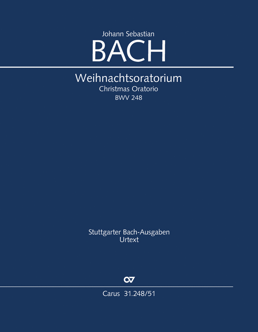 Christmas oratorio (Weihnachtsoratorium, Teile I-III) 4-Part scores gallery preview page 1