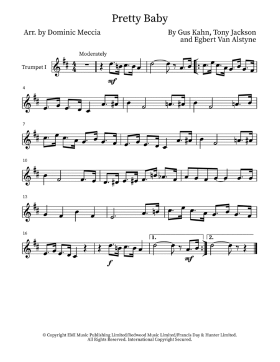 Pretty Baby Brass Ensemble scores gallery preview page 4