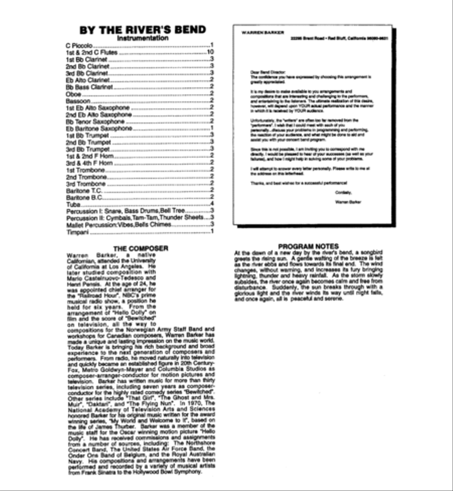 By The River's Bend Concert Band - Sheet Music page 3