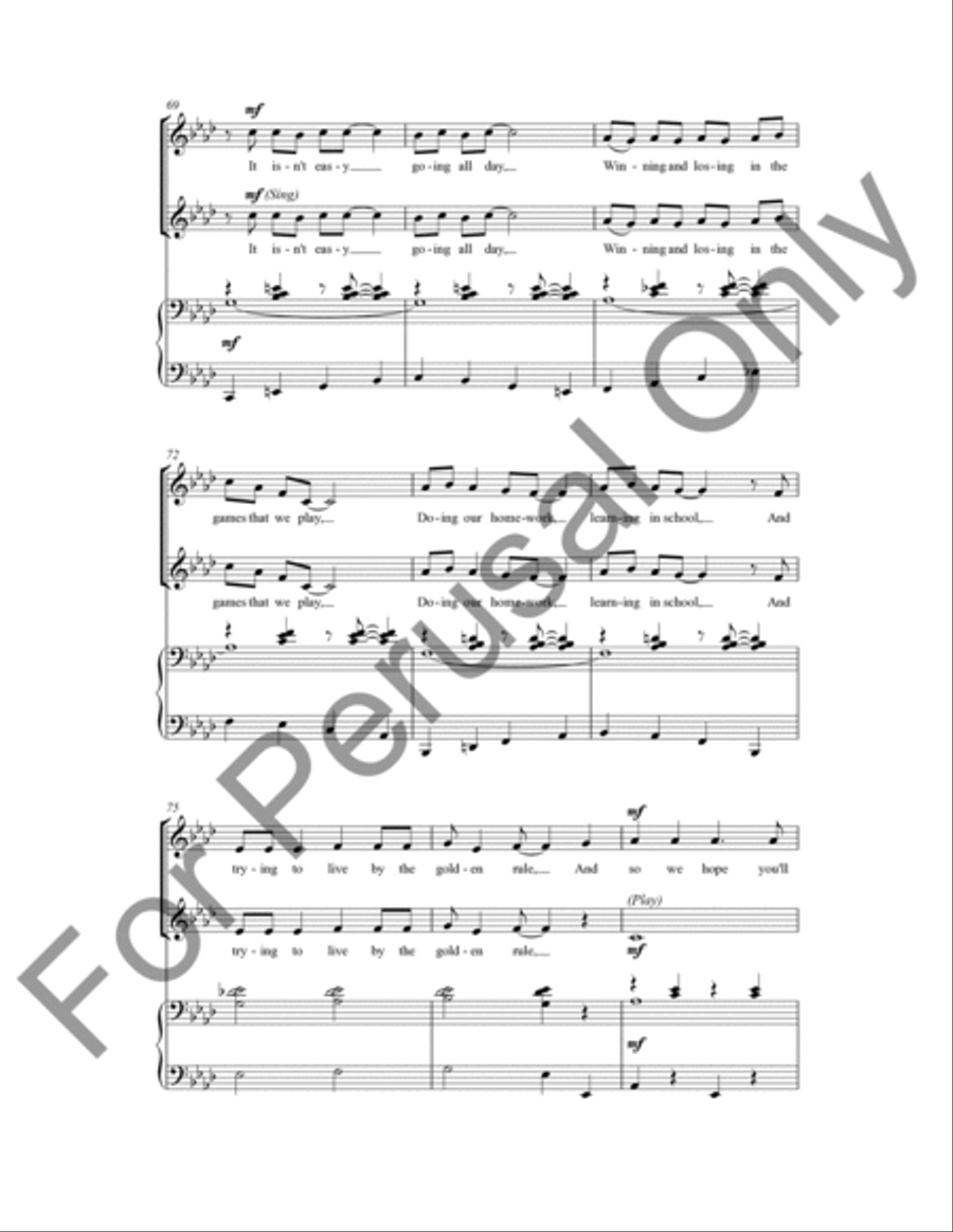 Kids Are People Too! Unison Choir scores gallery preview page 9