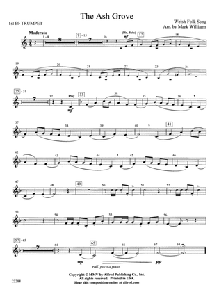 The Ash Grove: 1st B-flat Trumpet