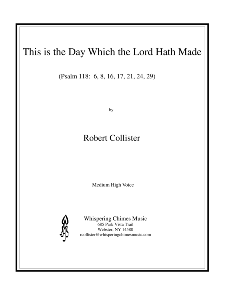"This is the Day Which the Lord Hath Made" (medium high voice) image number null