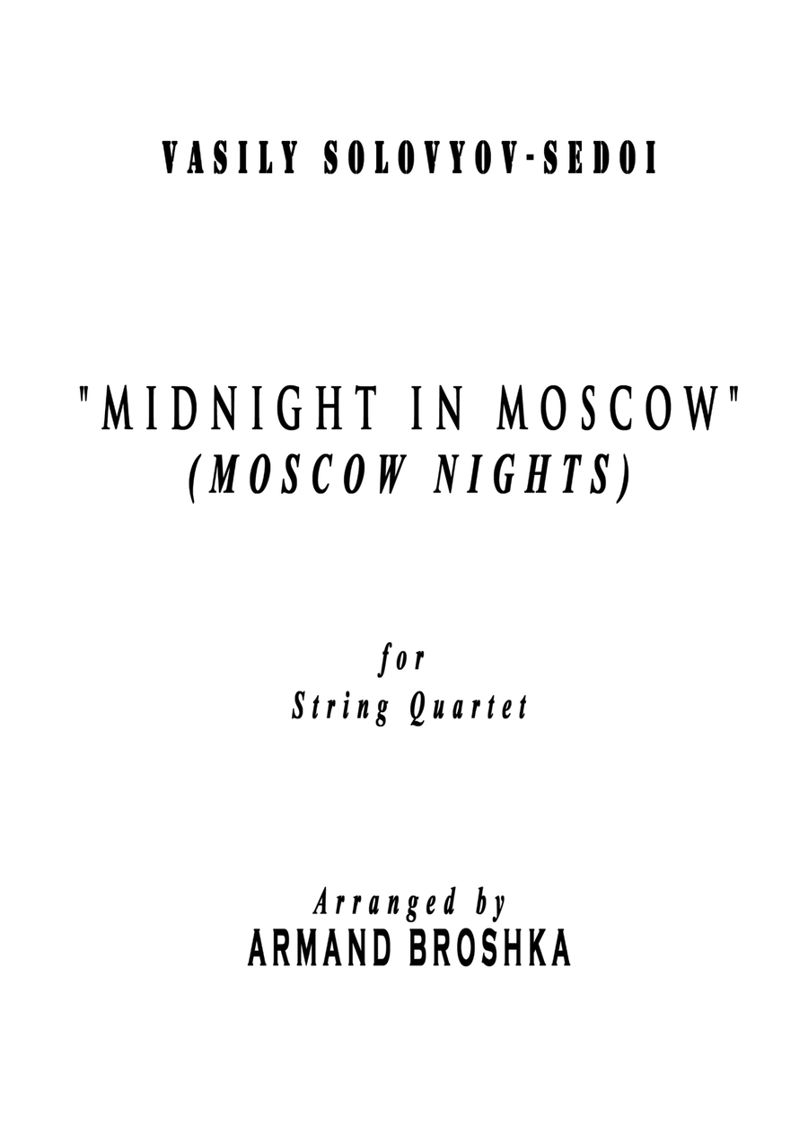 Midnight in Moscow (Moscow Nights) String Quartet scores gallery preview page 2