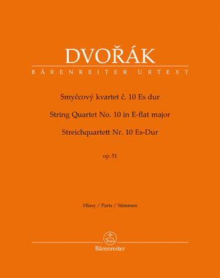 Book cover for String Quartet no. 10 in E-flat major, op. 51