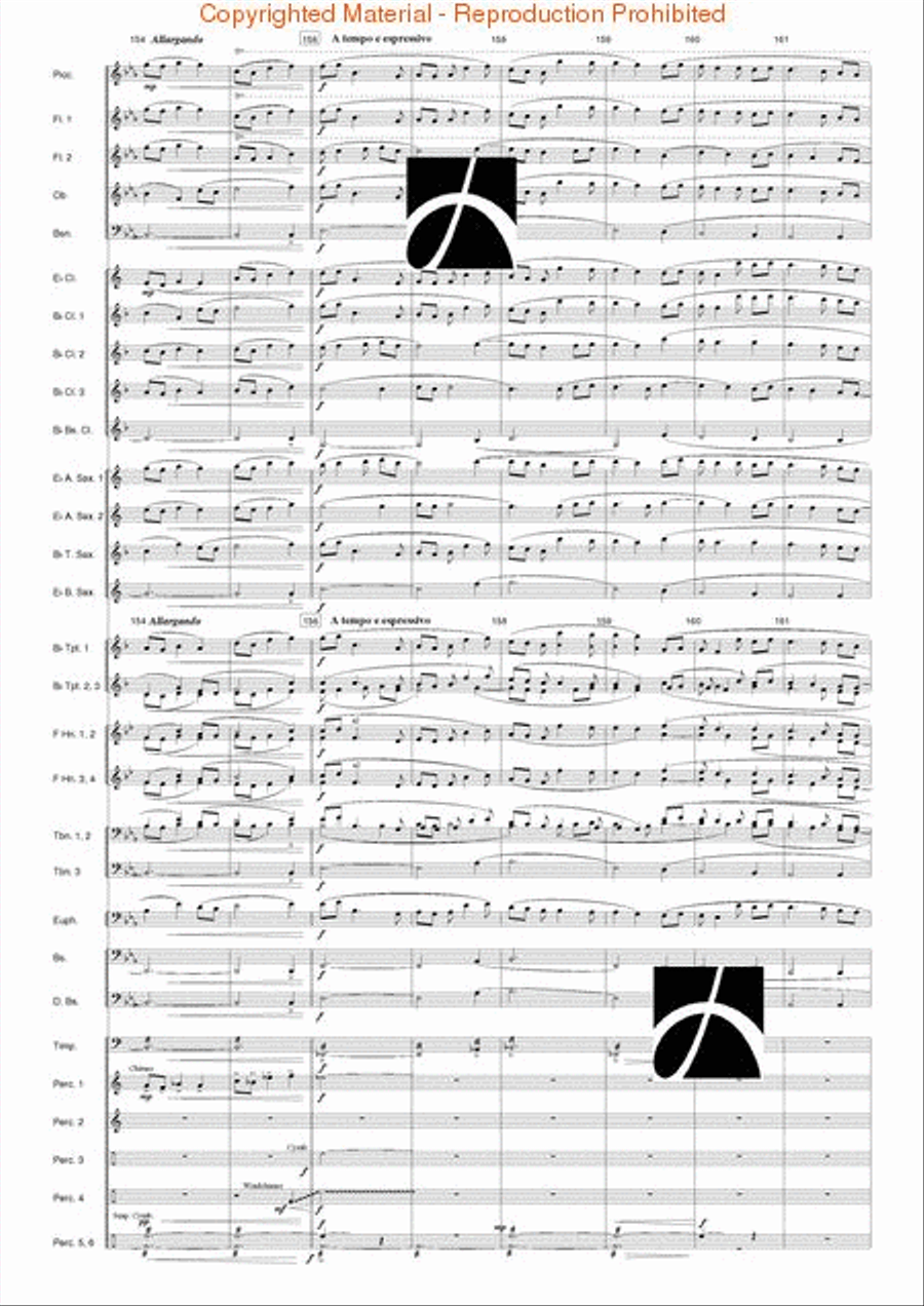 Hymn to the Infinite Sky Concert Band scores gallery preview page 30