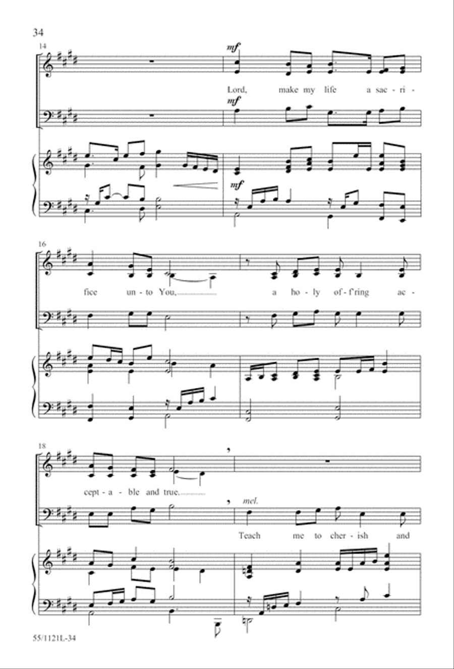 Touched by the Christ Touched by the Christ 3-Part scores gallery preview page 35