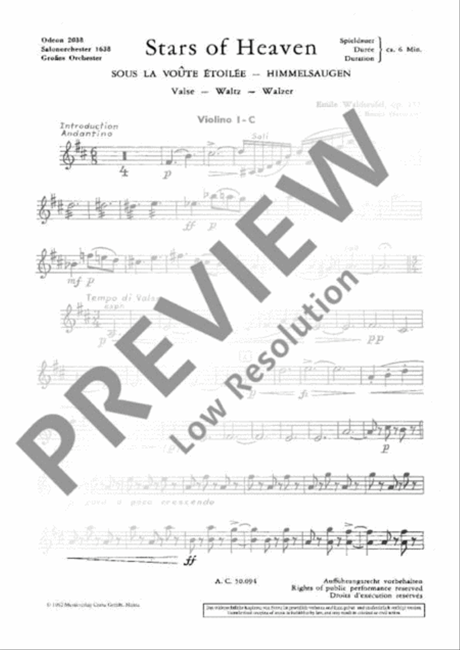 Stars of Heaven Orchestra scores gallery preview page 19