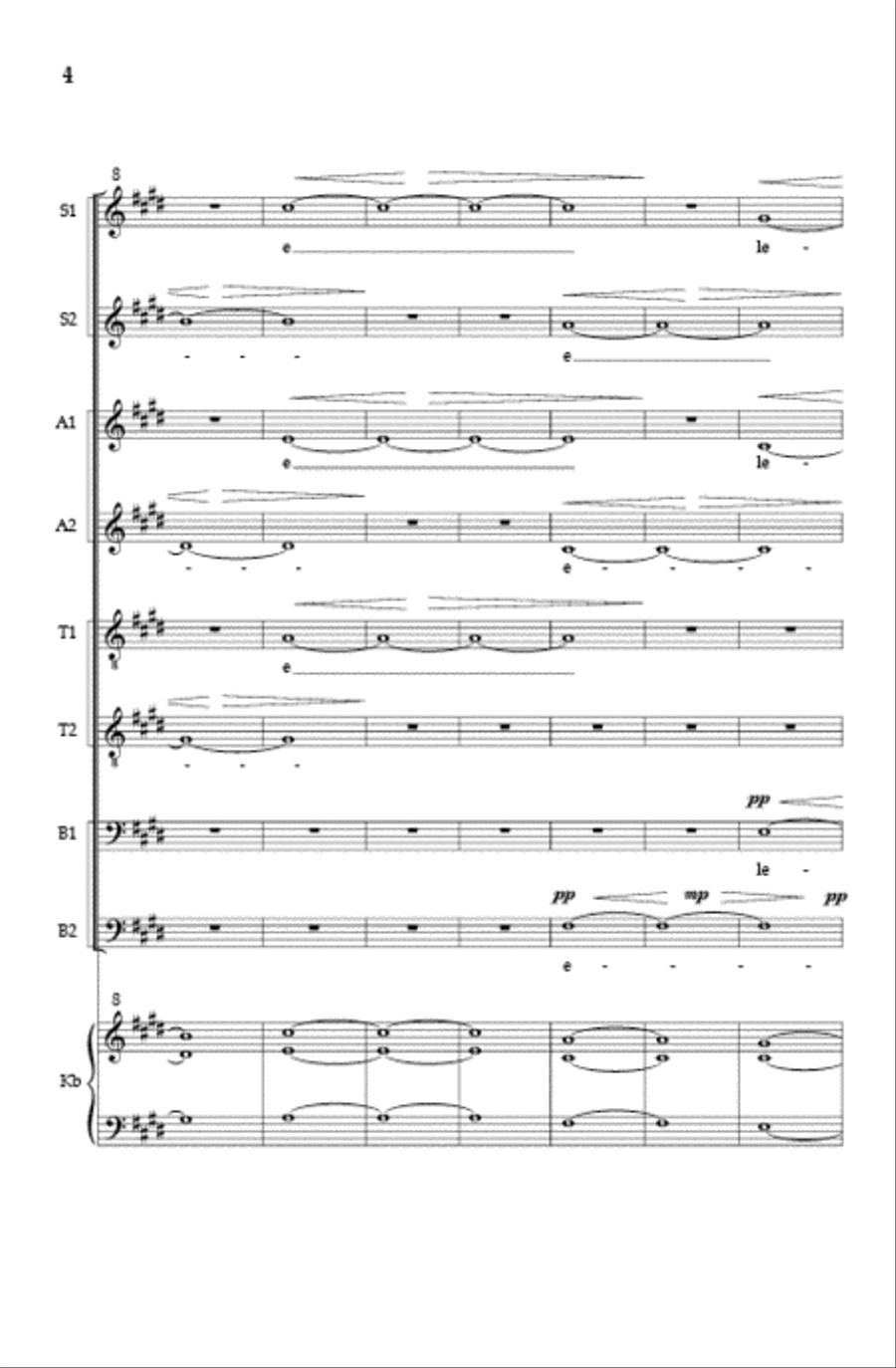 The Spheres (A Cappella Version) SSAATTBB scores gallery preview page 3