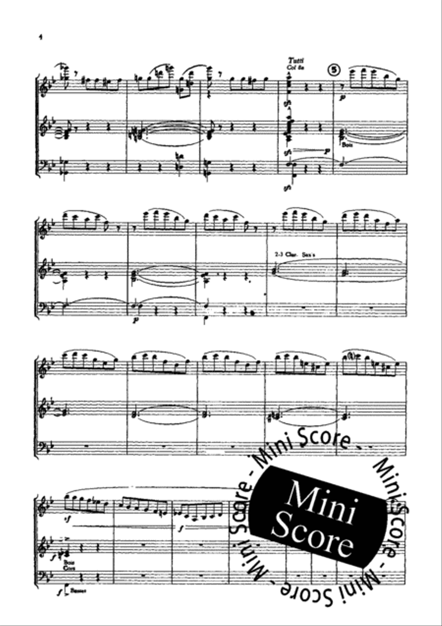 Pas Des Fleurs Concert Band scores gallery preview page 6