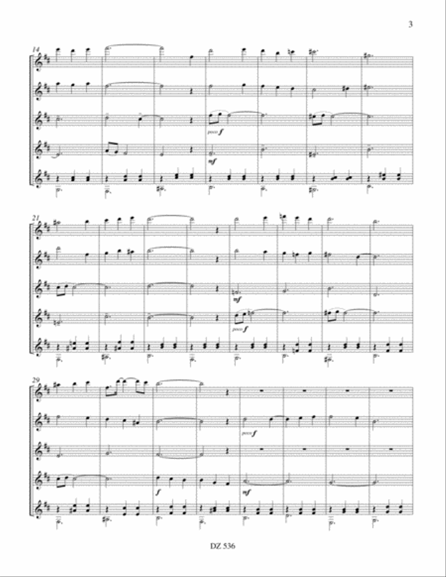 La valse à Dédé Guitar Ensemble scores gallery preview page 3