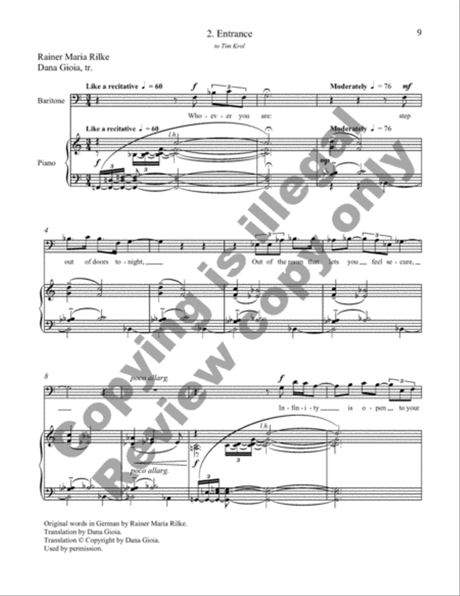 Everyone Sang: Four Songs for Baritone and Piano image number null
