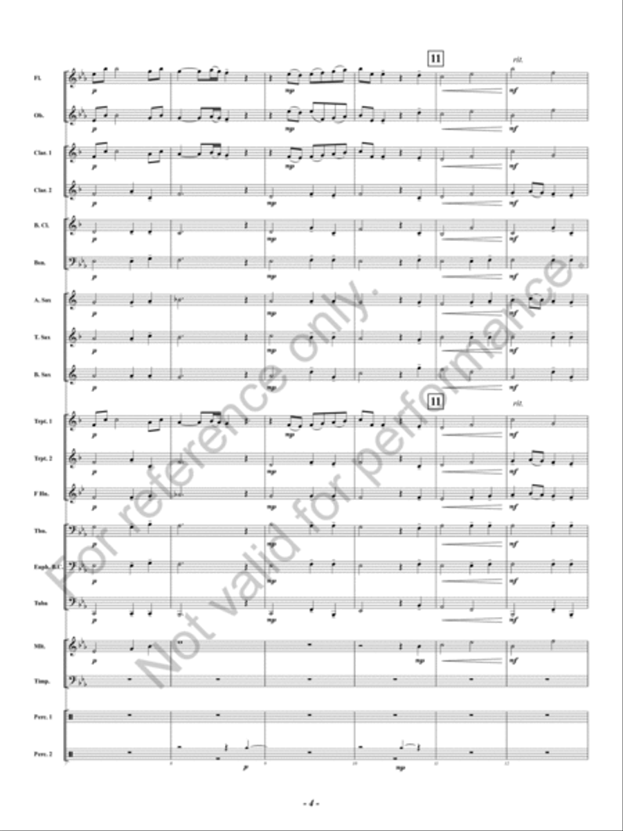 Spangled Concert Band scores gallery preview page 5