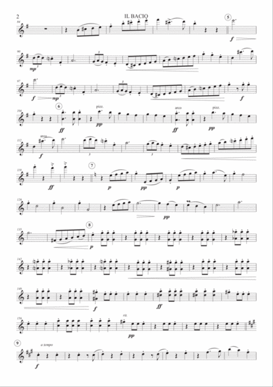 Il Bacio - Orchestral parts set String Trio scores gallery preview page 2