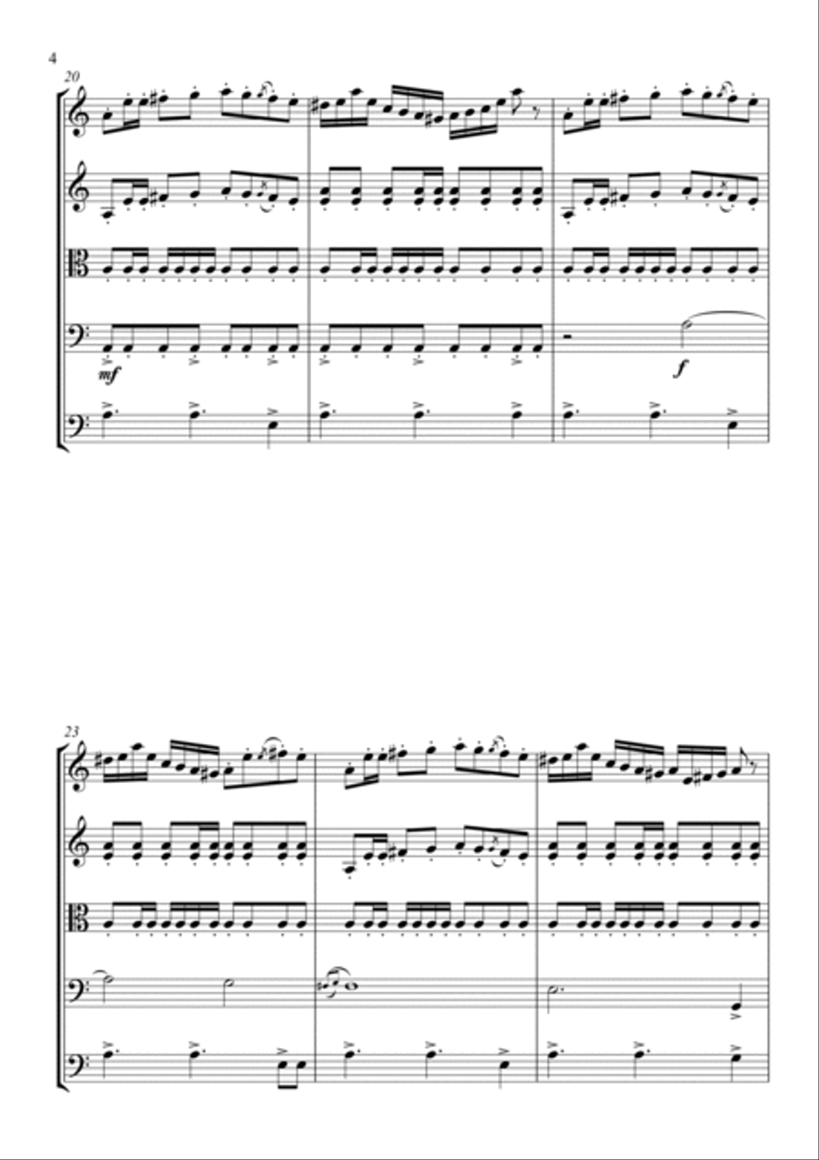Bessarabican Hora String Quartet scores gallery preview page 5