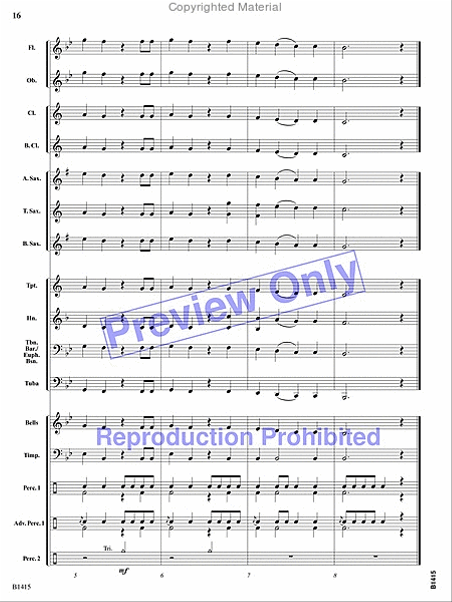 Hallelujah Chorus Hallelujah Chorus Concert Band scores gallery preview page 15