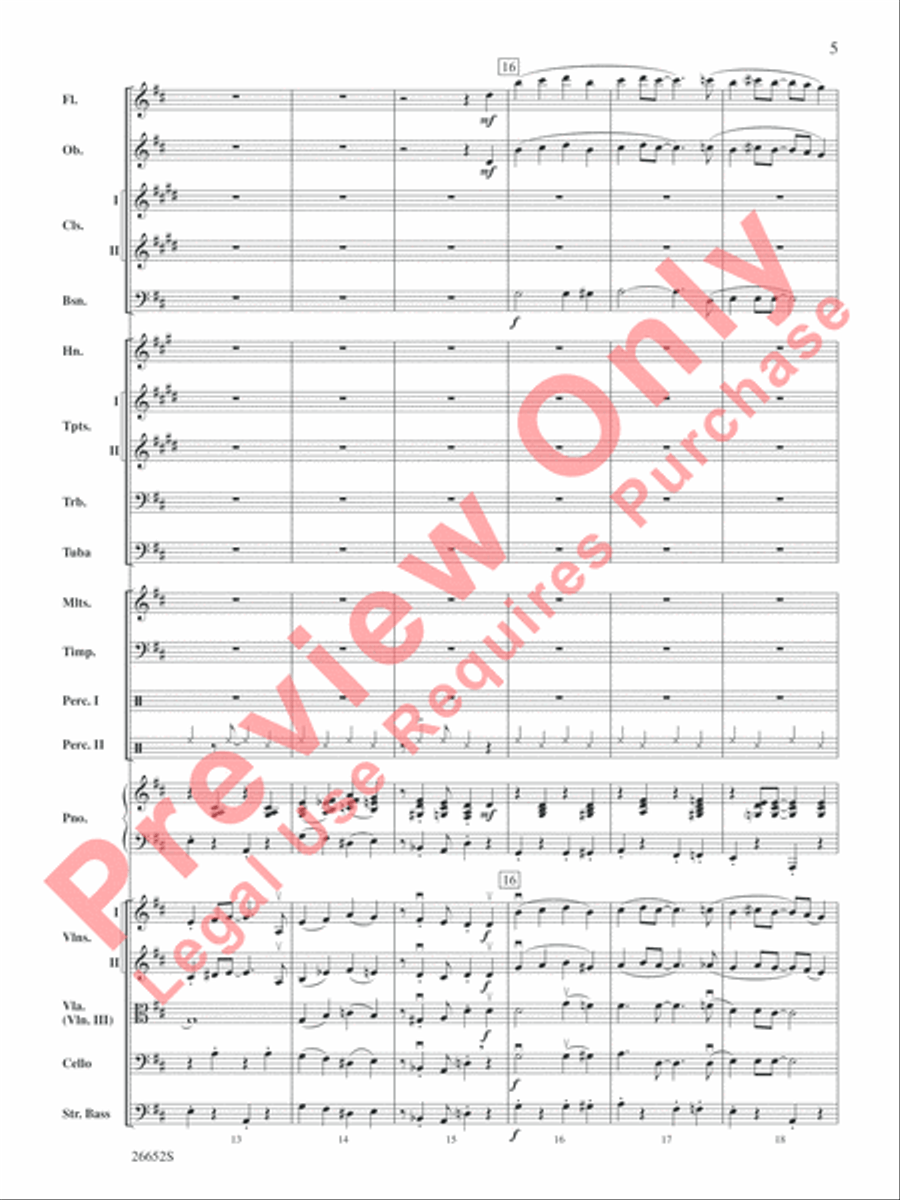 Leroy Anderson Favorites Leroy Anderson Favorites Full Orchestra scores gallery preview page 6