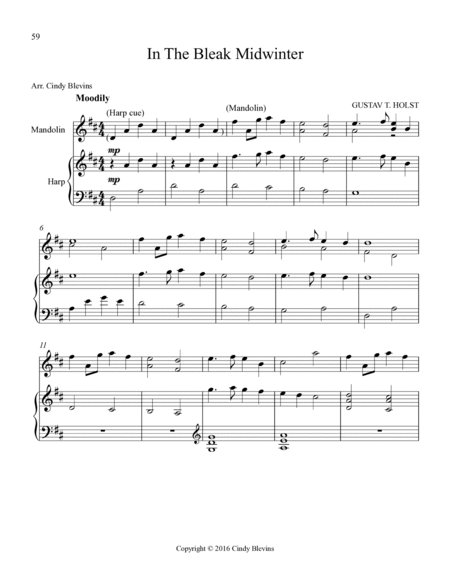 Harp and Mandolin (Do Christmas) 10 arrangements for harp and mandolin, with bonus mandolin solos image number null