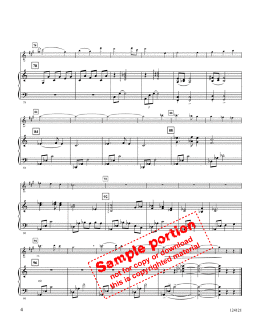 Tender Night Medley Flute scores gallery preview page 5