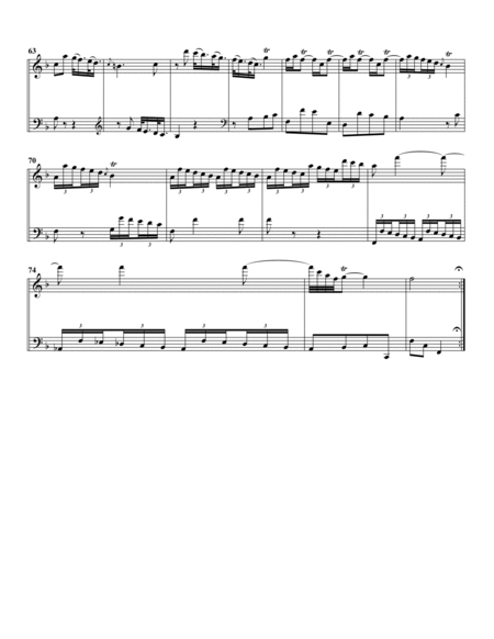 Sonata for flute and basso continuo in F major