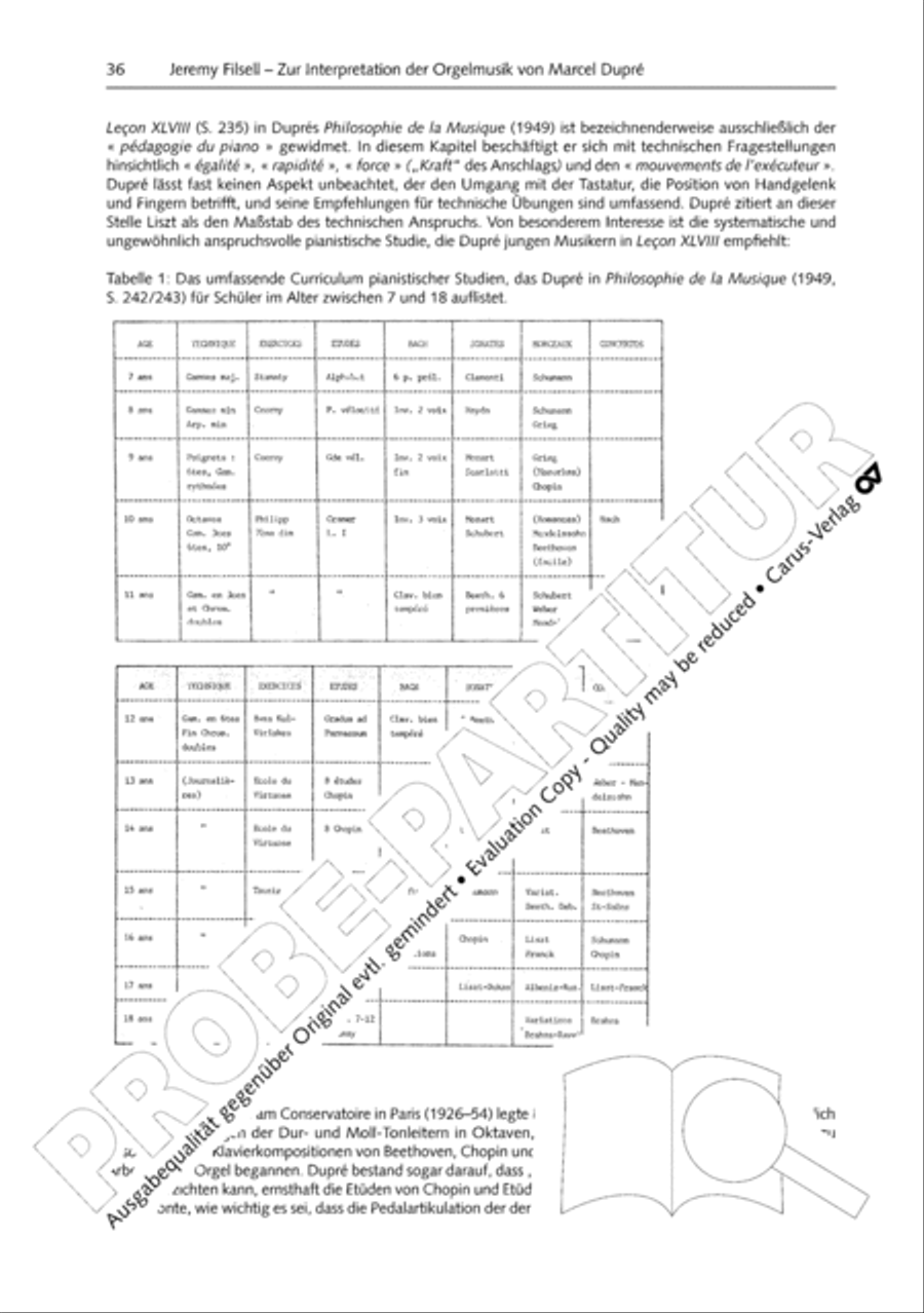 Orgelschule zur historischen Auffuhrungspraxis Organ Solo scores gallery preview page 37