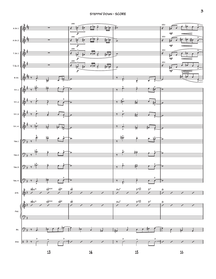 Steppin' Down Jazz Ensemble scores gallery preview page 3