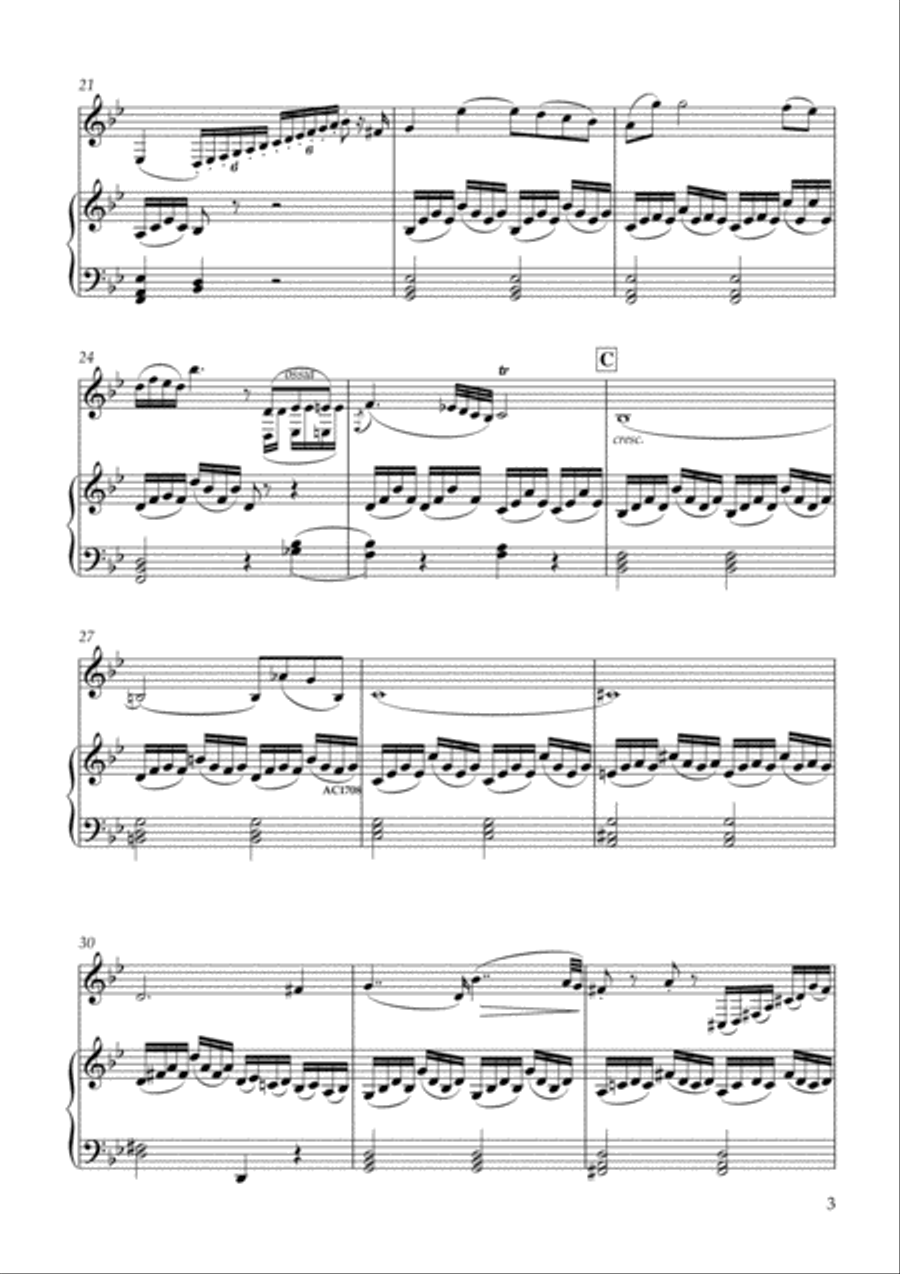 Largo e cantabile’ from ’How Do You Do’ Op.33-5, Hob.III:41 for Viola & Piano Viola scores gallery preview page 3