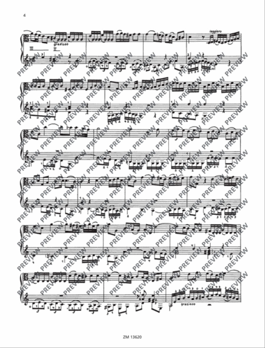 Sonata A minor Lute scores gallery preview page 5